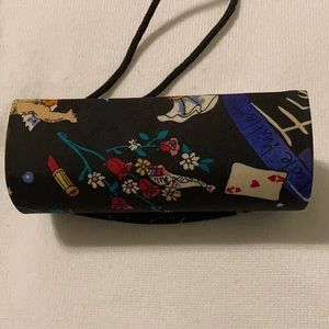 Nicole Miller silk lipstick case with mirror